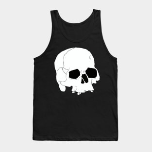 White skull Tank Top